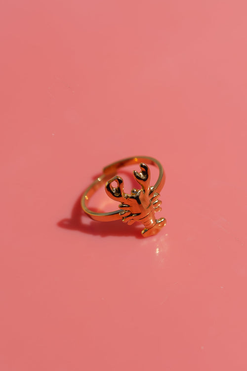 Bague Lobster - dorée