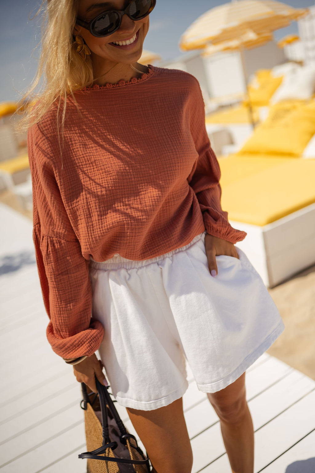 Blouse Babs - terracotta