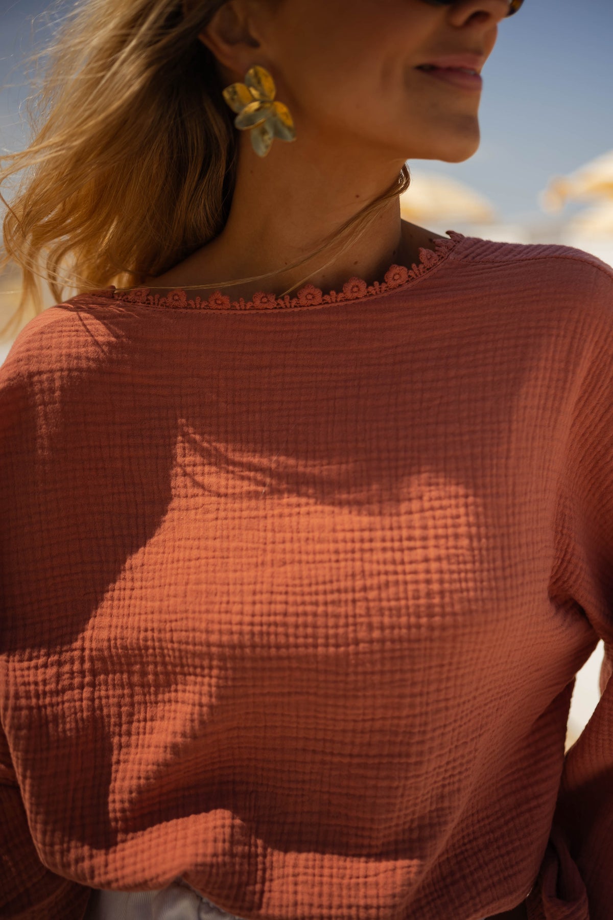 Blouse Babs - terracotta