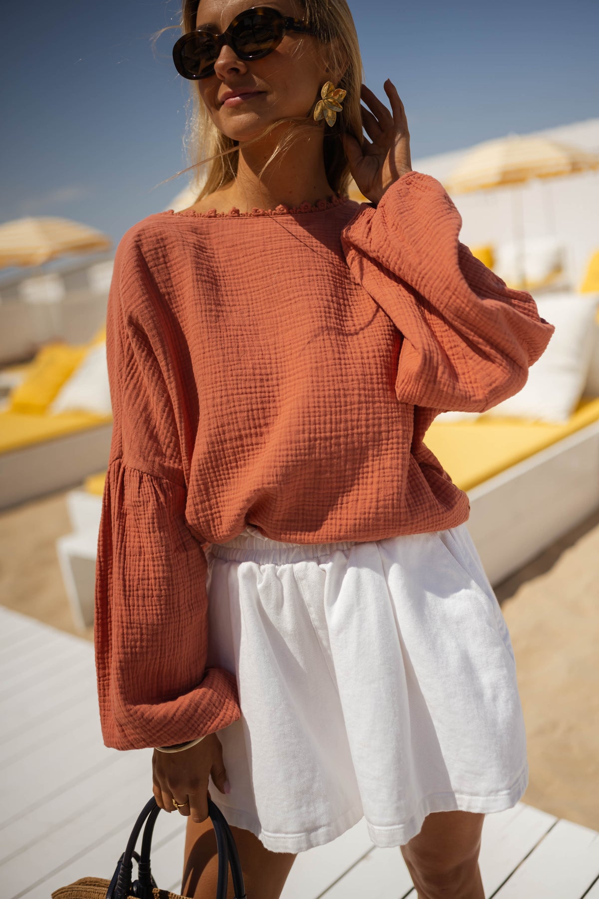 Blouse Babs - terracotta
