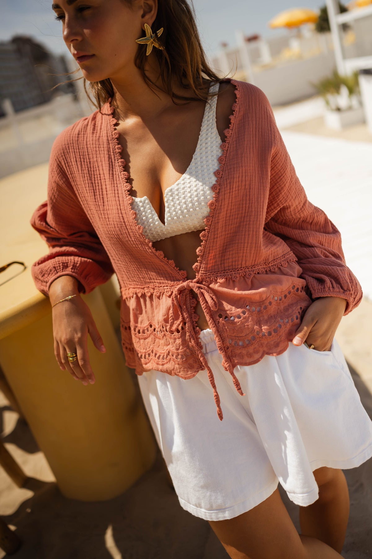 Blouse Babs - terracotta