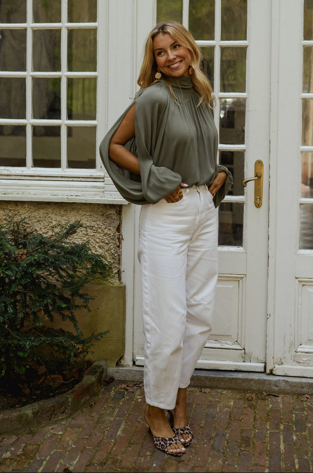 Blouse Belly - kaki