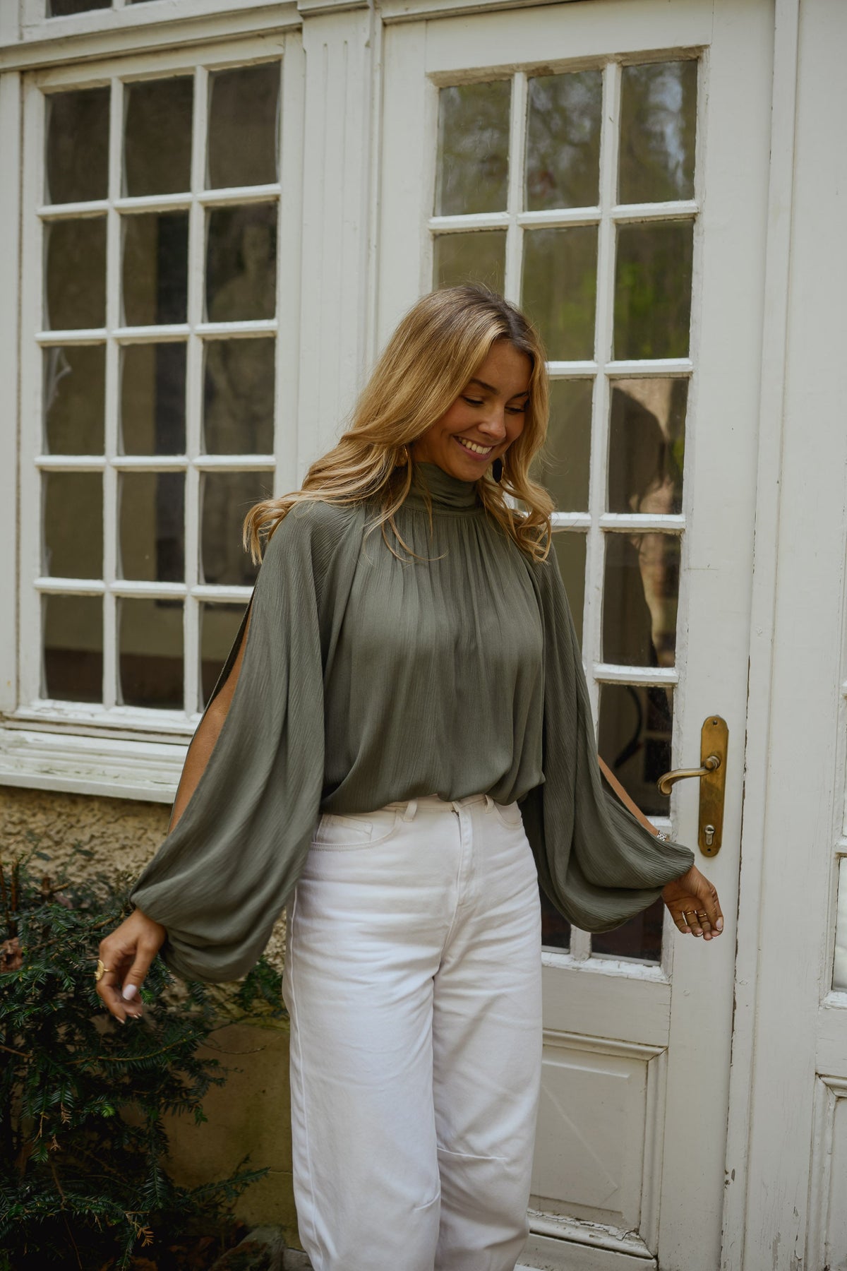 Blouse Belly - kaki