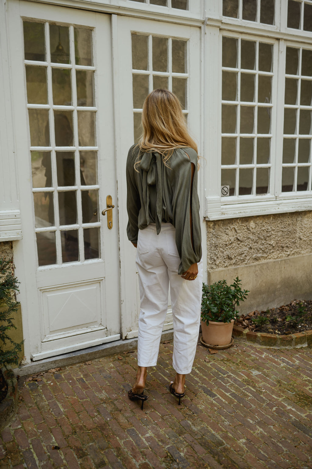 Blouse Belly - kaki