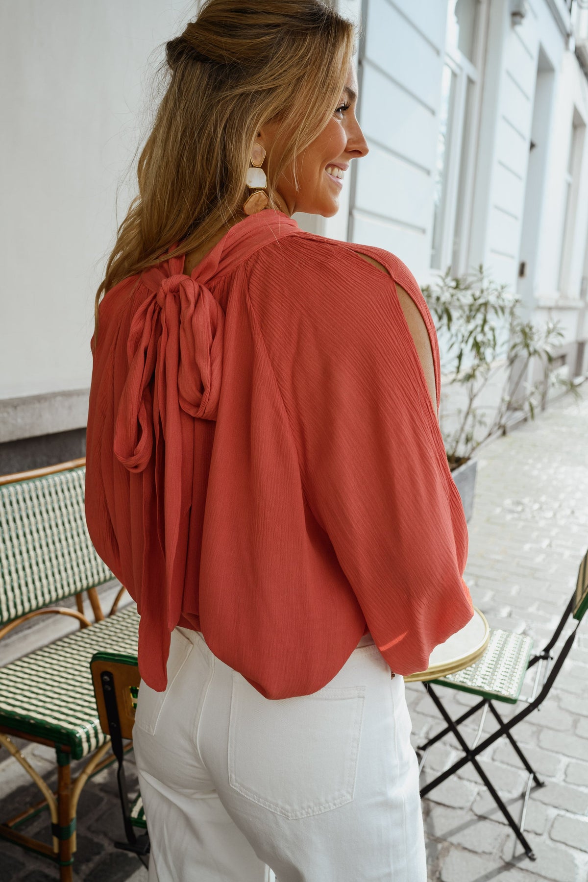 Blouse Belly - terracotta