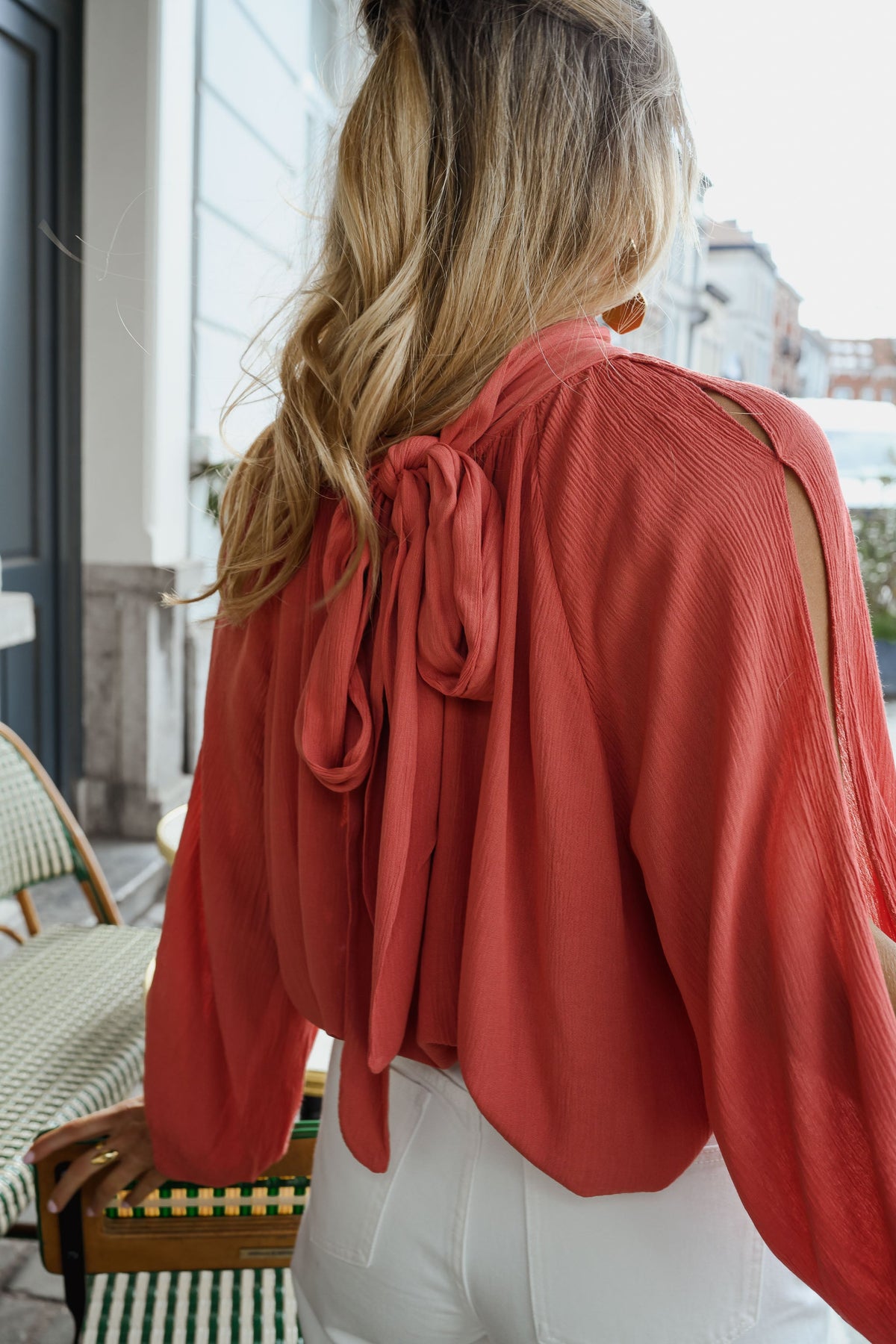 Blouse Belly - terracotta