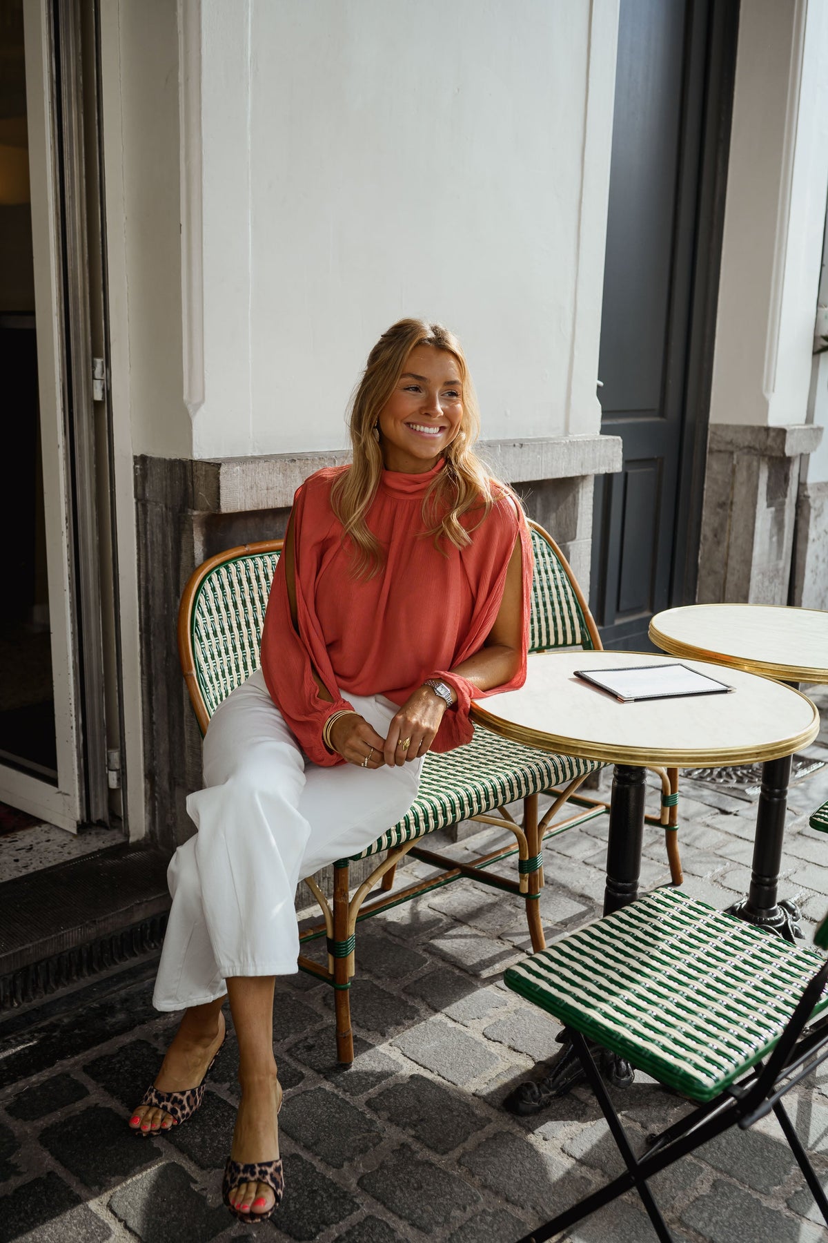 Blouse Belly - terracotta