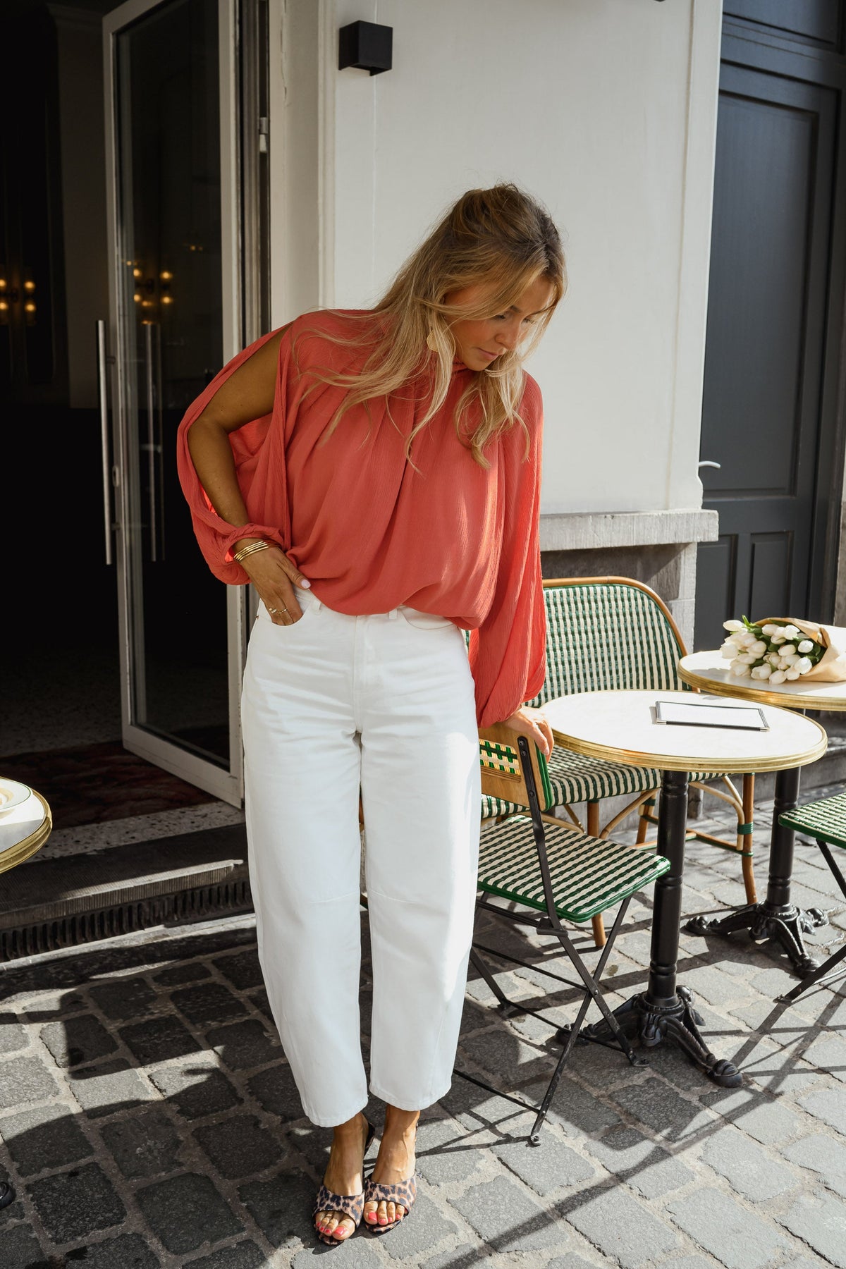 Blouse Belly - terracotta