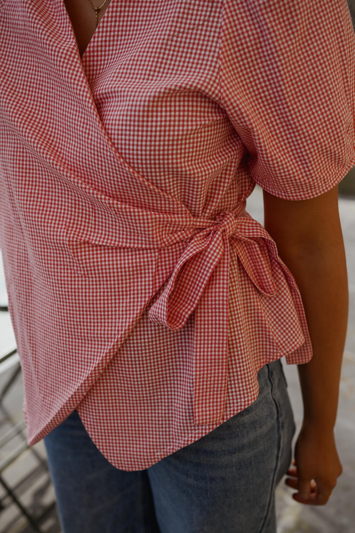 Blouse Camille - vichy rouge