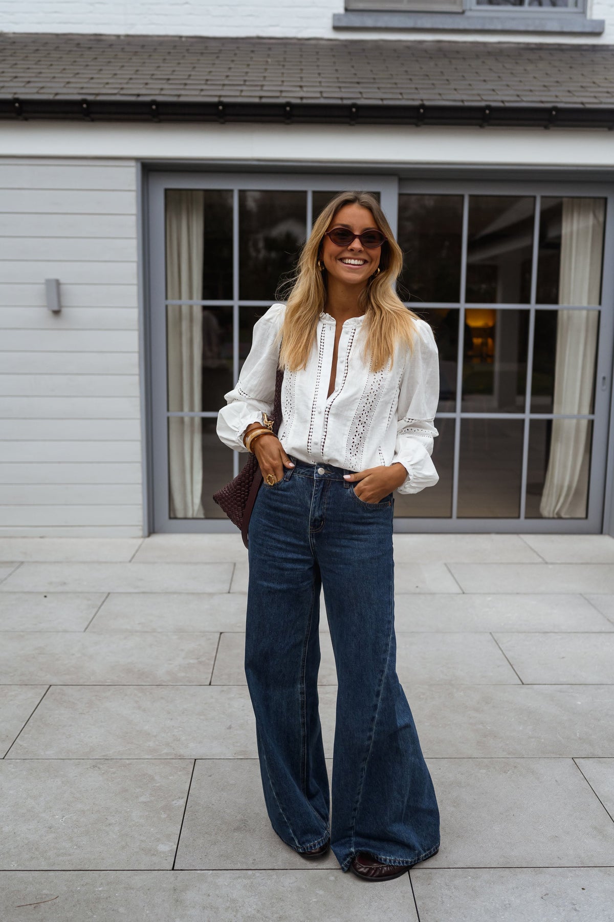 Blouse Grain - blanche