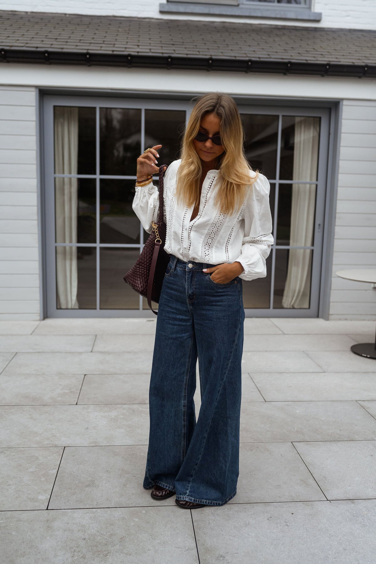 Blouse Grain - blanche