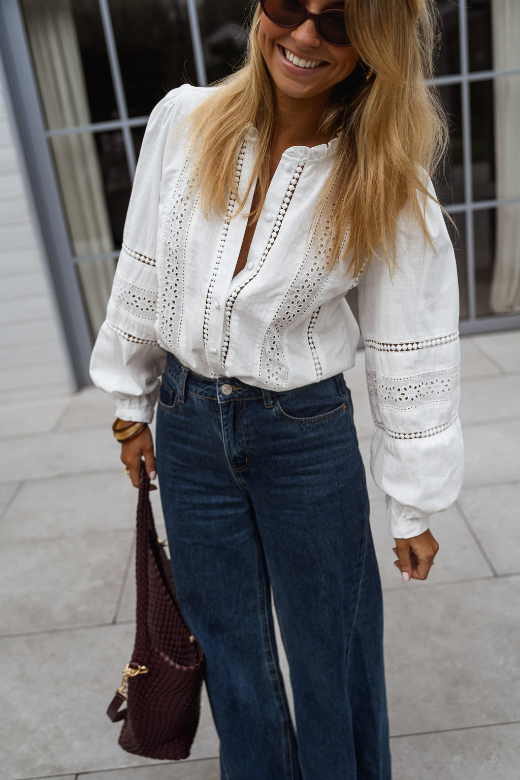 Blouse Grain - blanche