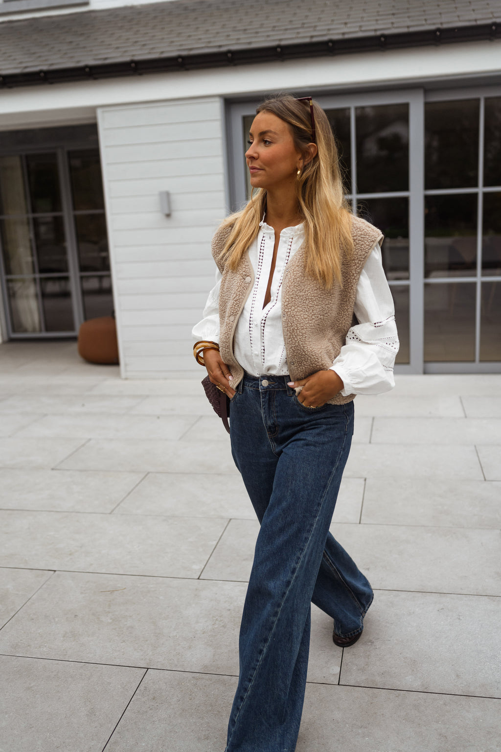 Blouse Grain - blanche