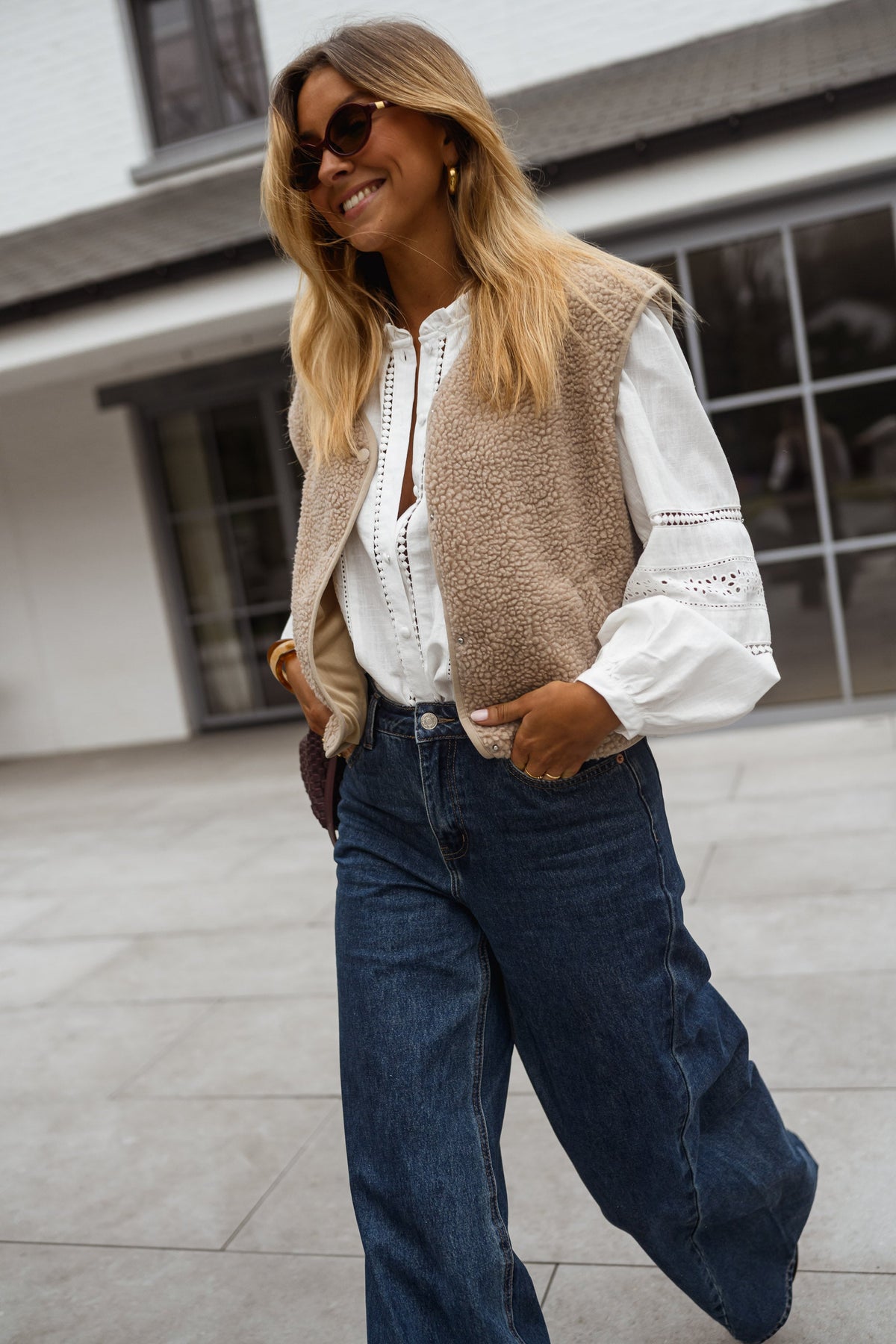 Blouse Grain - blanche