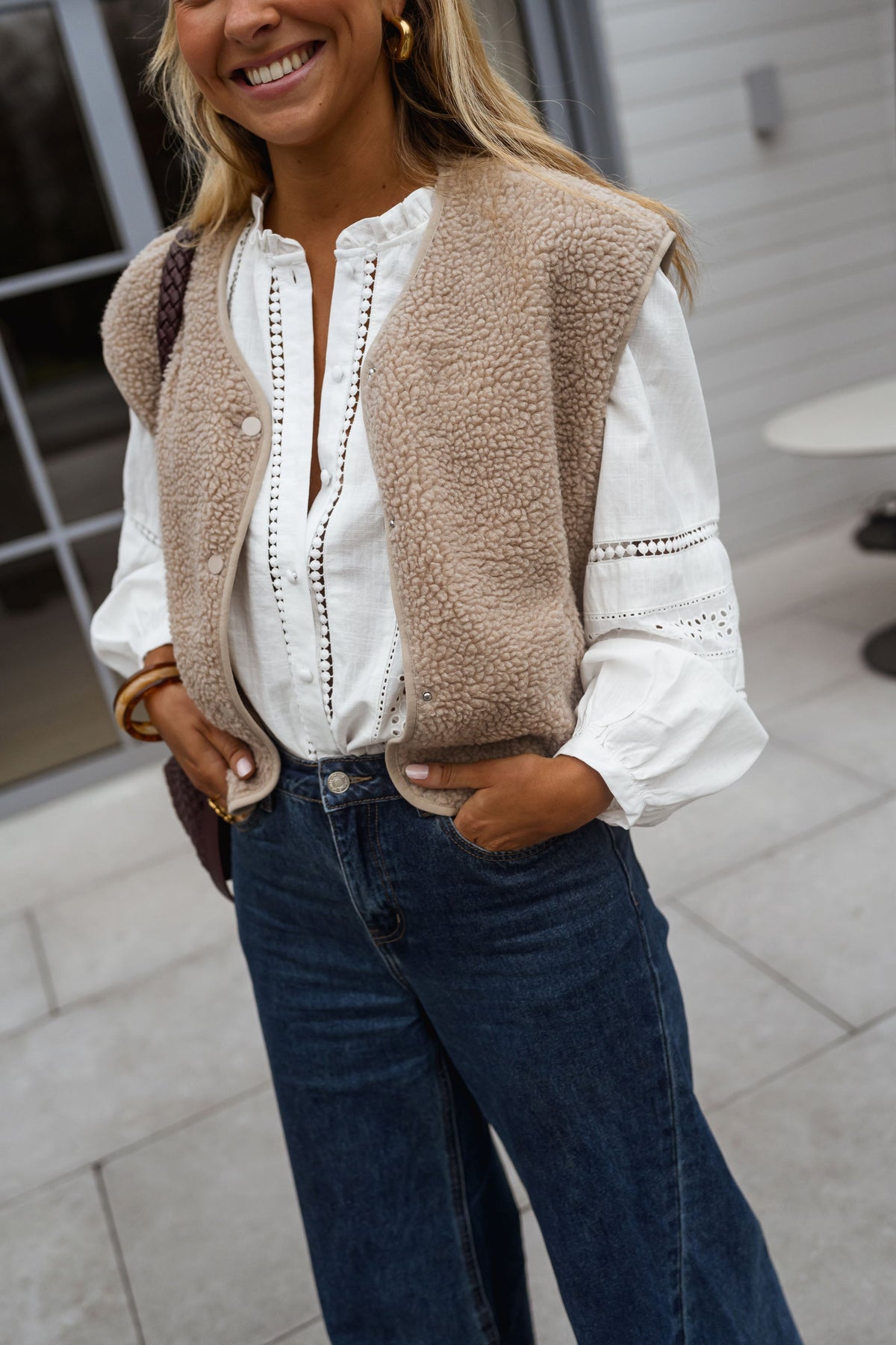 Blouse Grain - blanche