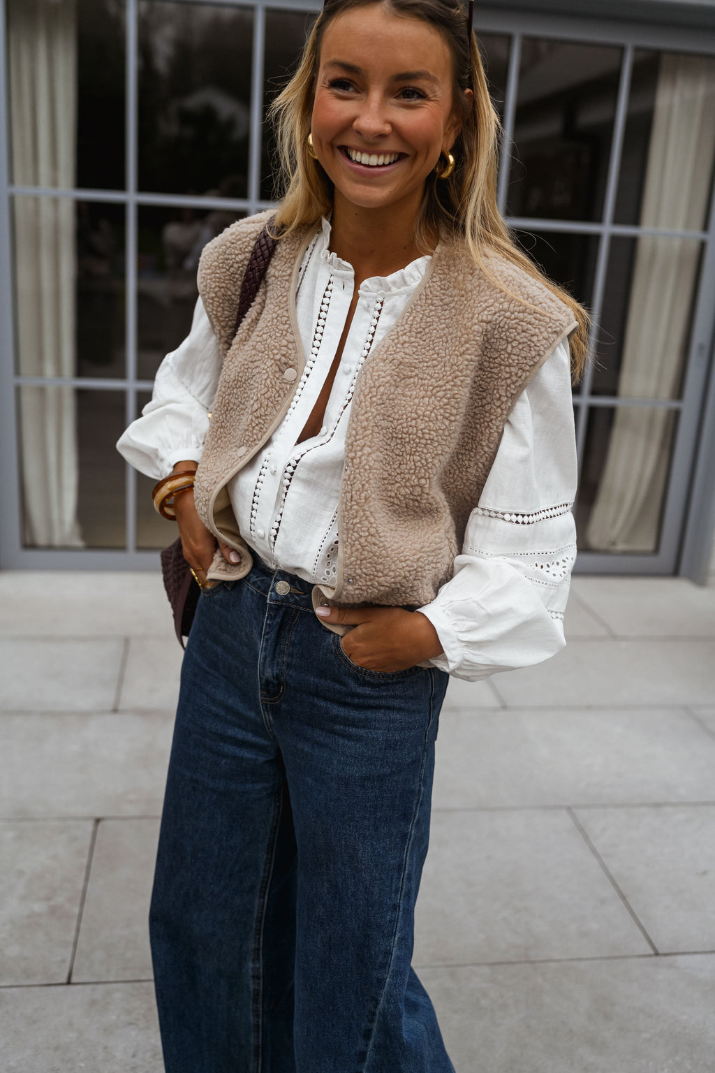 Blouse Grain - blanche