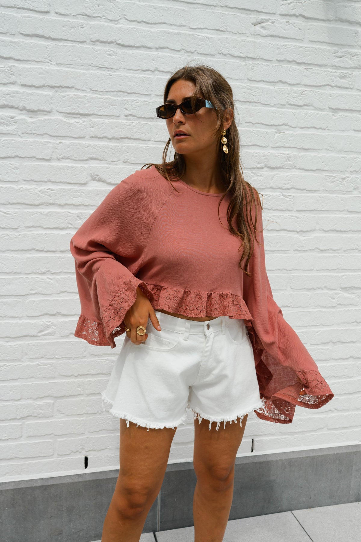 Blouse Illa - terracotta