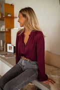 Blouse Janelle - bordeaux