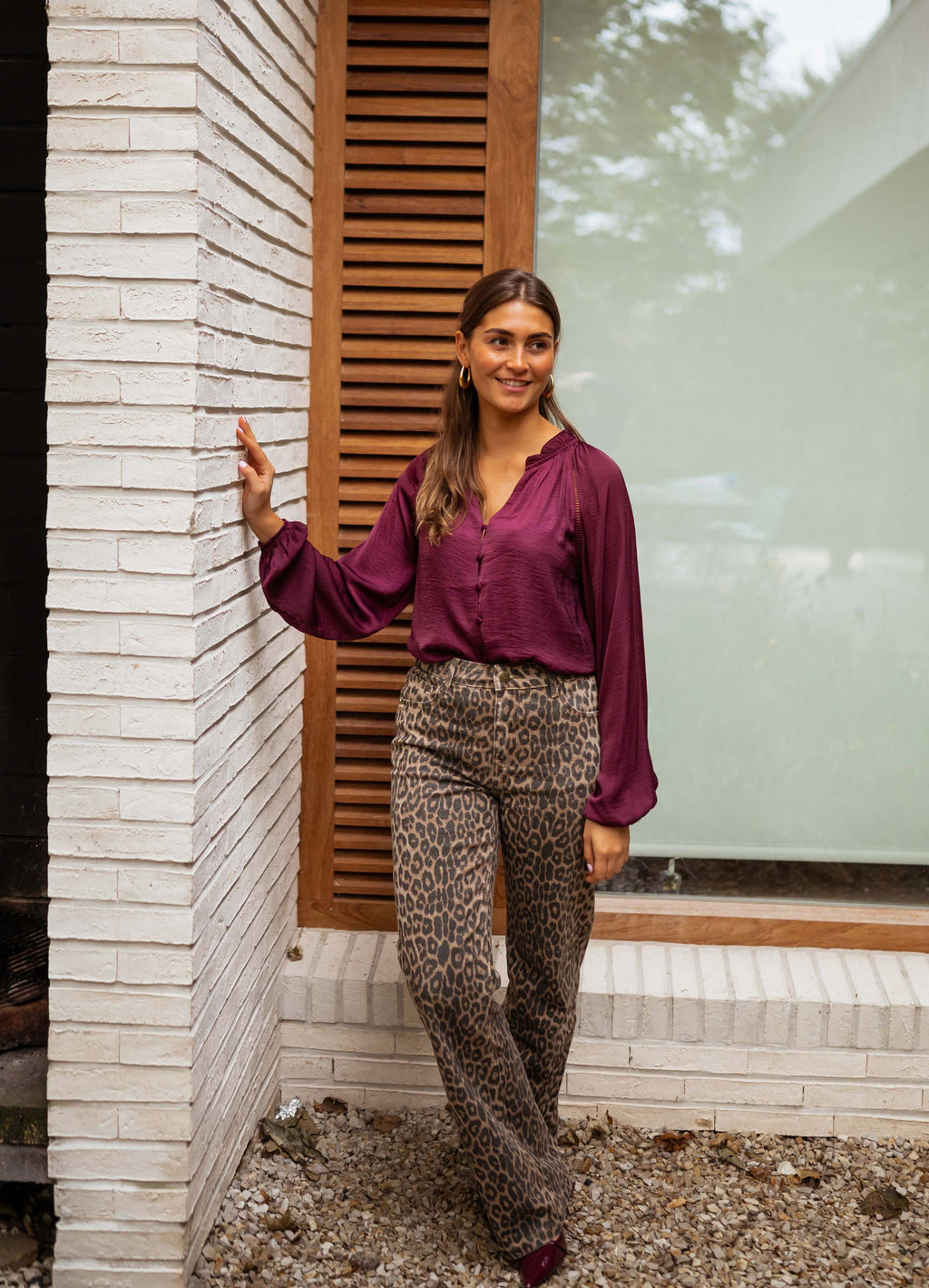 Blouse Janelle - bordeaux
