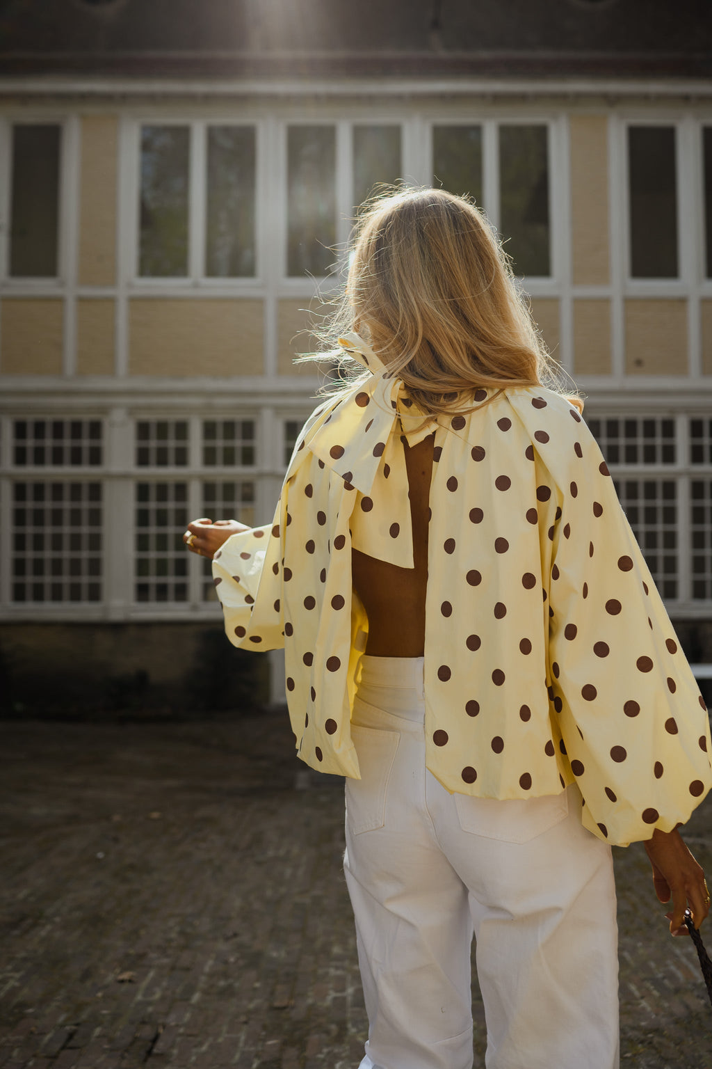 Blouse Laurya - jaune à pois