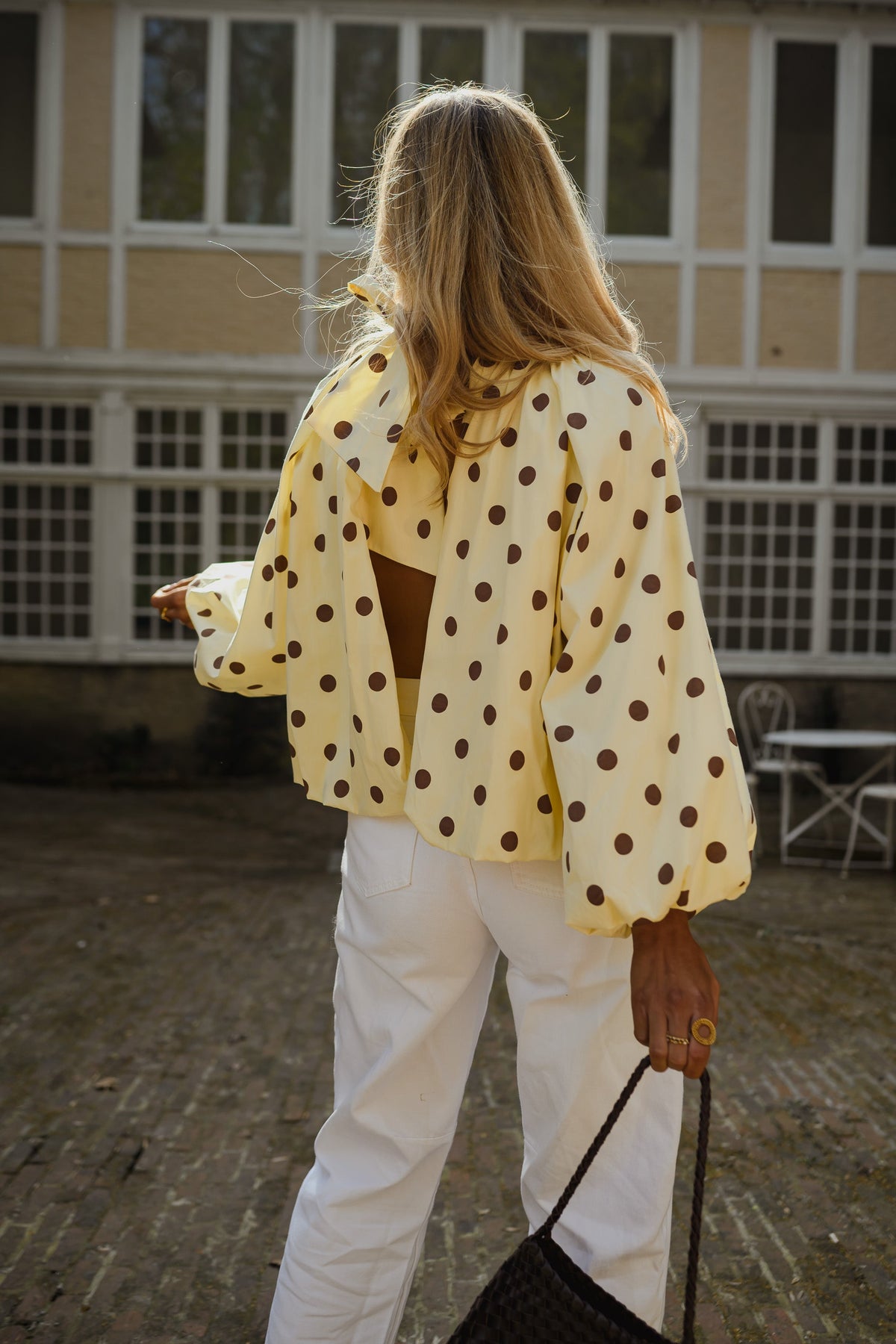 Blouse Laurya - jaune à pois