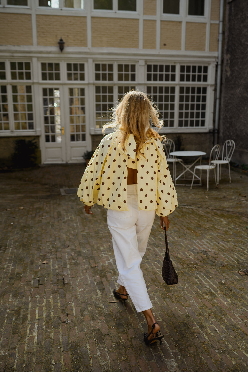 Blouse Laurya - jaune à pois