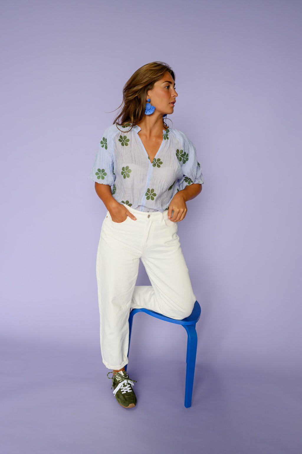 Blouse Layla - bleue