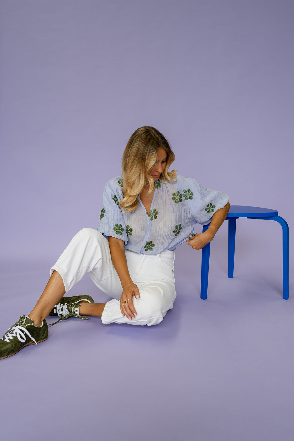 Blouse Layla - bleue