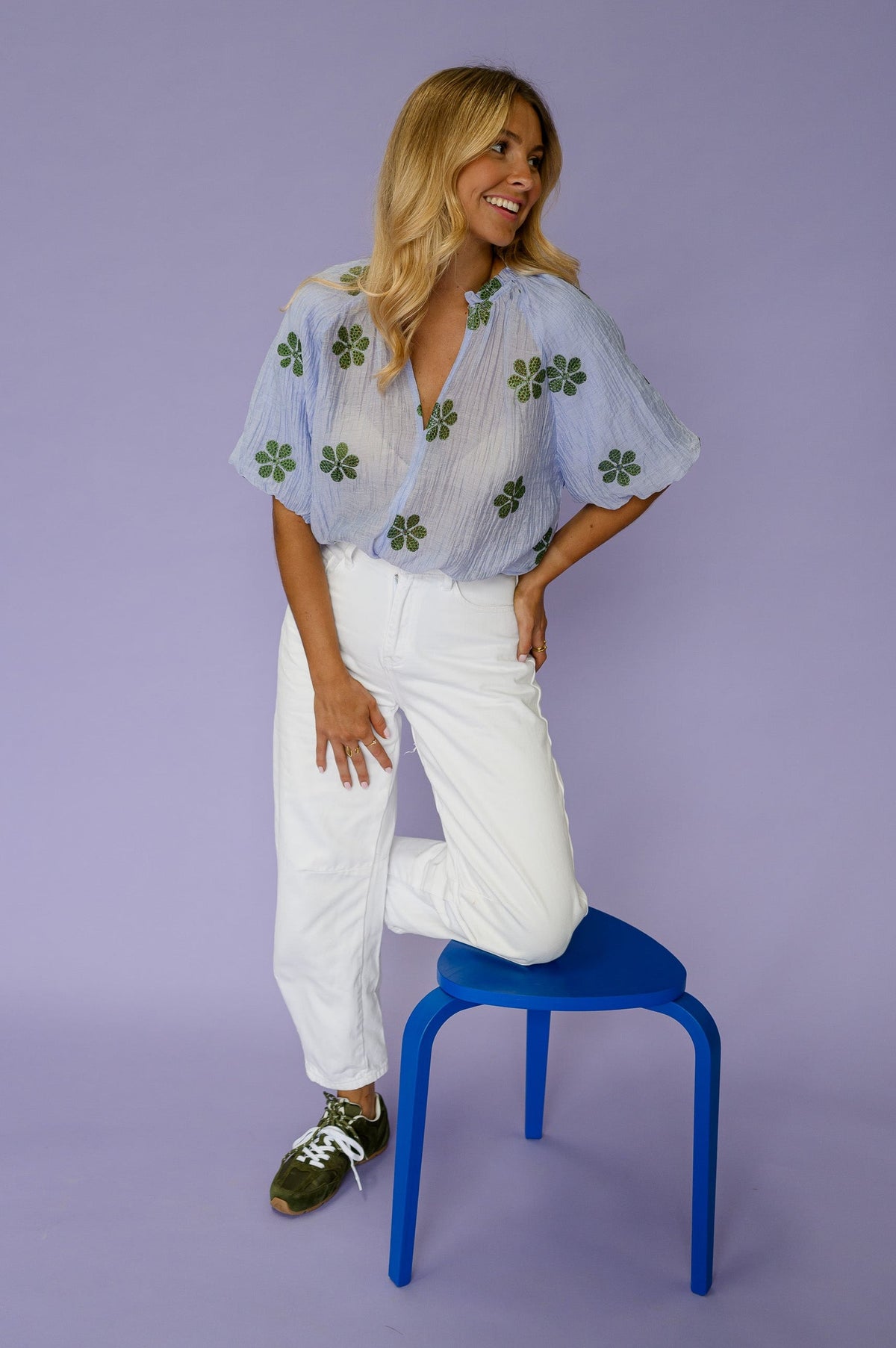 Blouse Layla - bleue