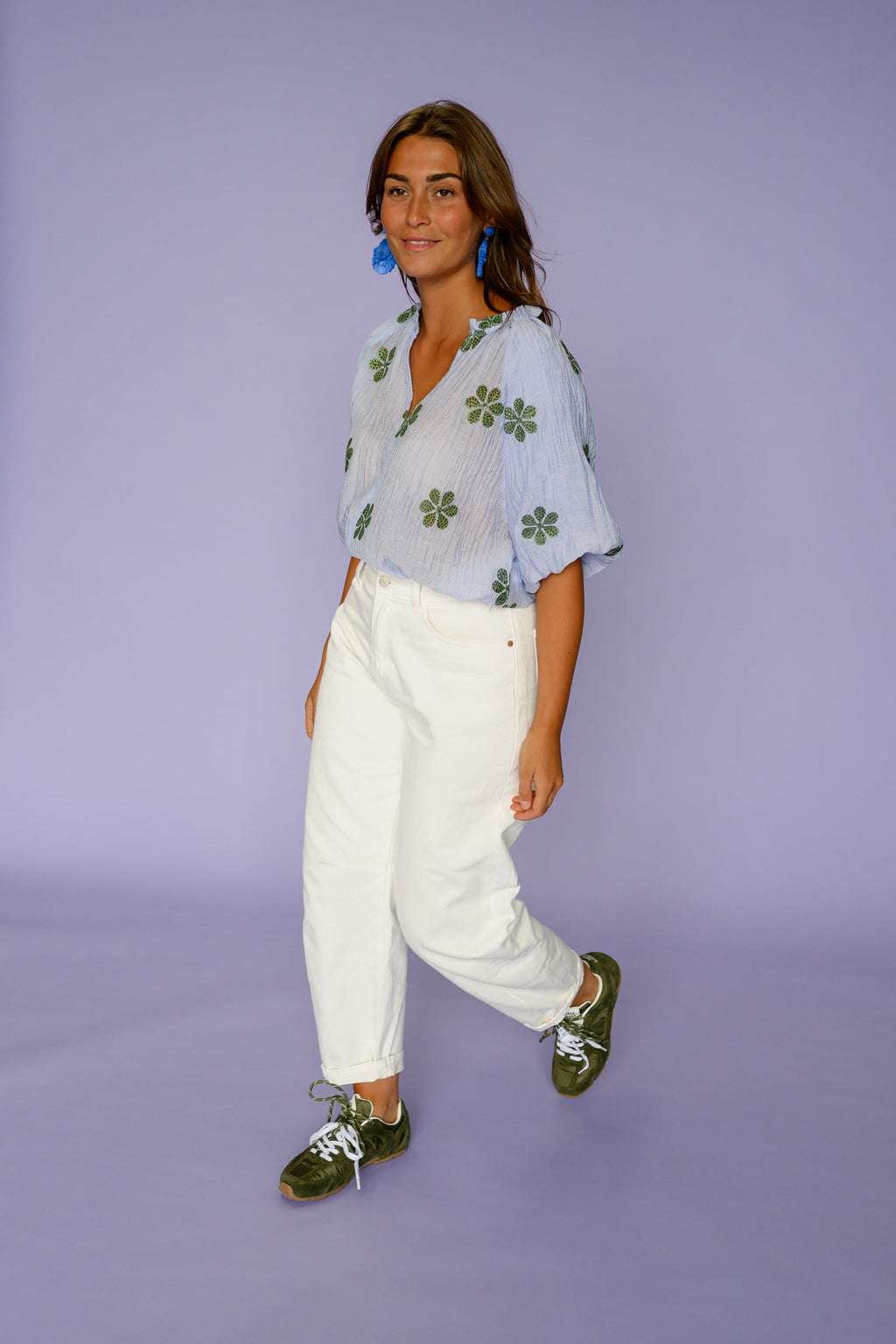 Blouse Layla - bleue