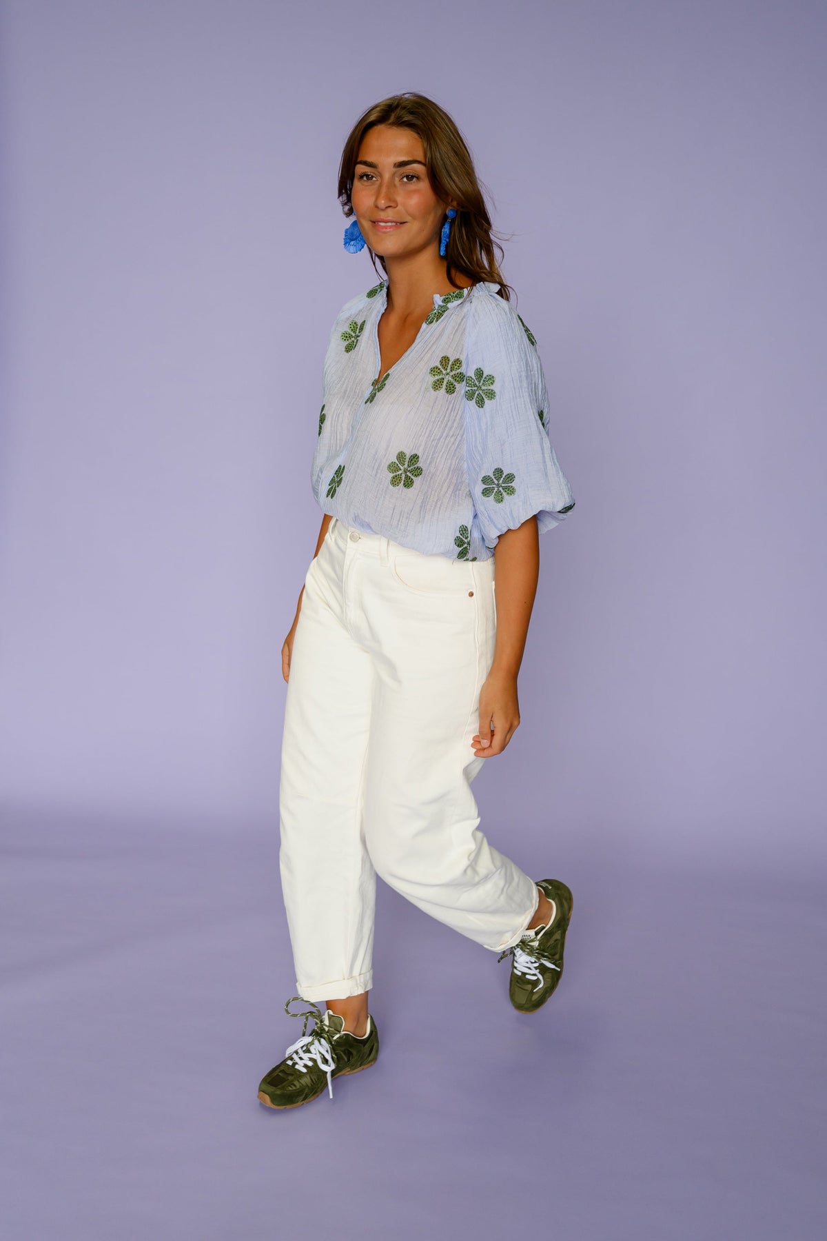 Blouse Layla - bleue