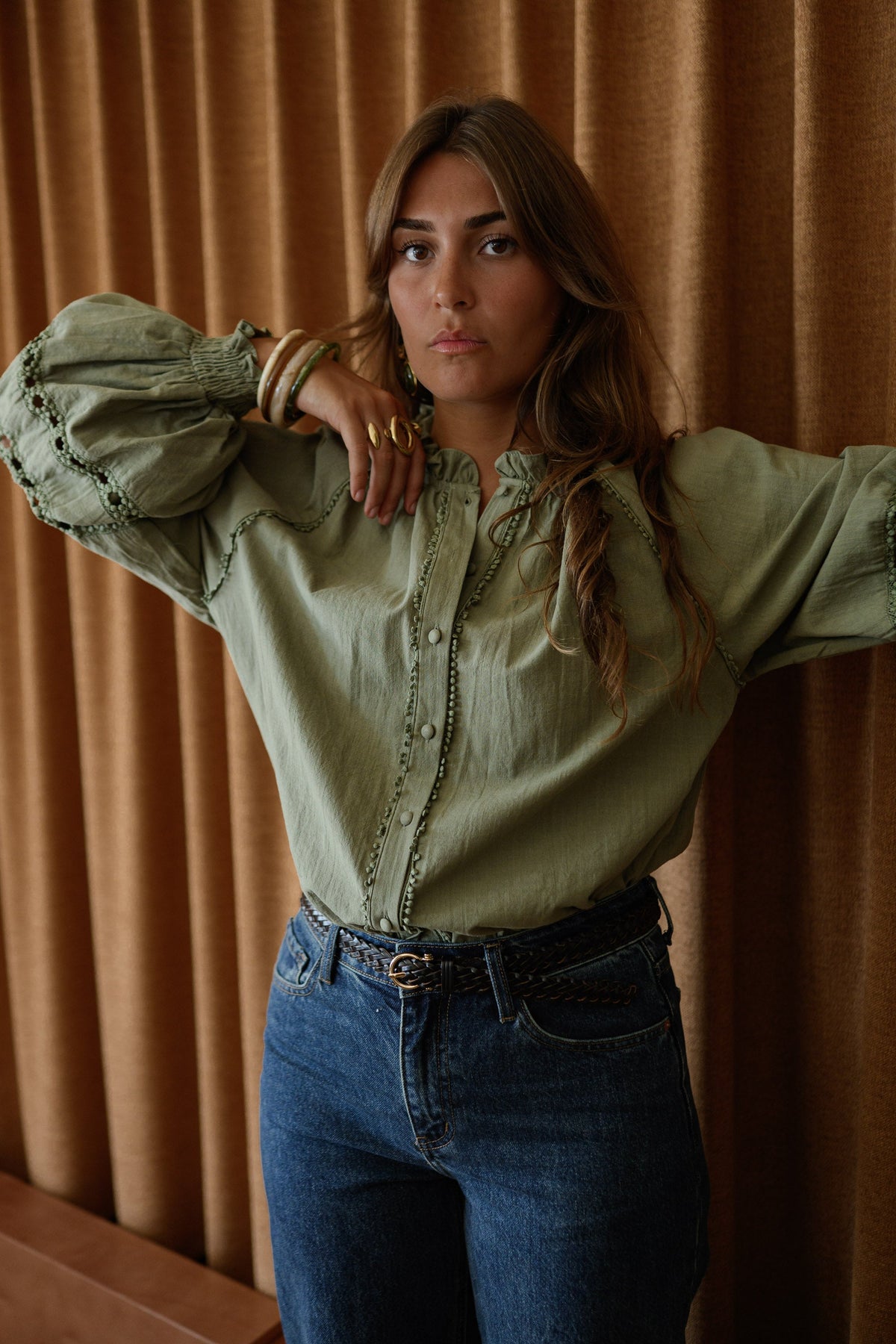 Blouse Lydia - kaki