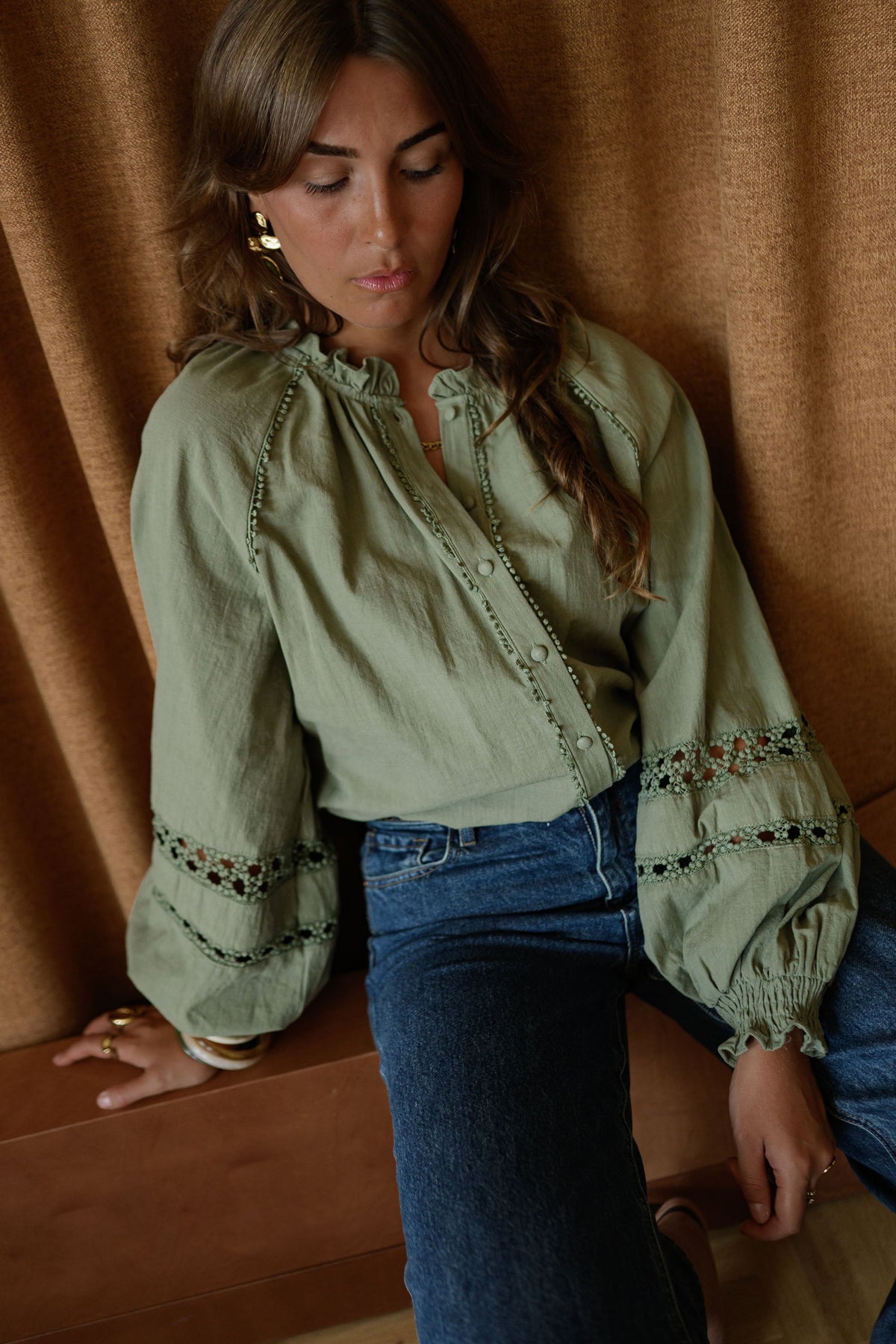 Blouse Lydia - kaki