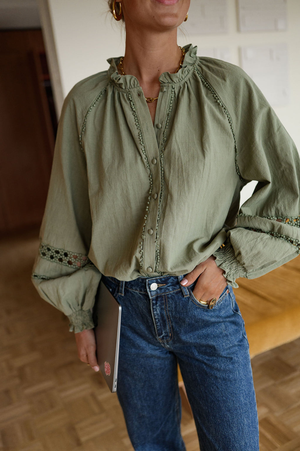 Blouse Lydia - kaki
