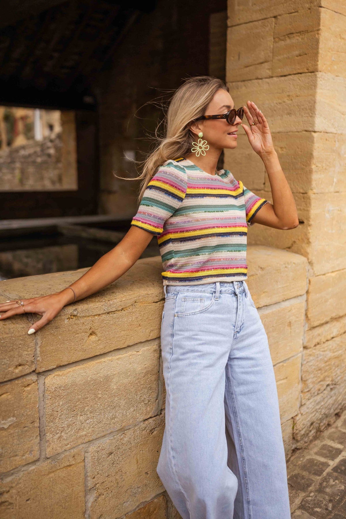 Blouse Malia - à lignes en crochet