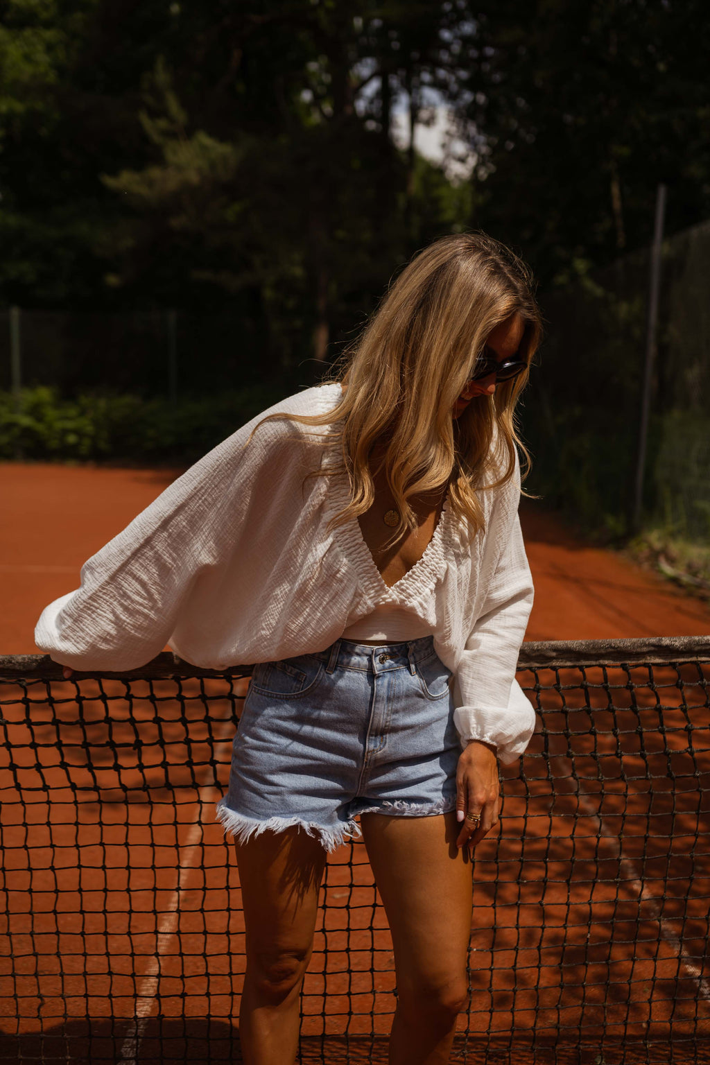 Blouse Manoa - blanche en gaze de coton