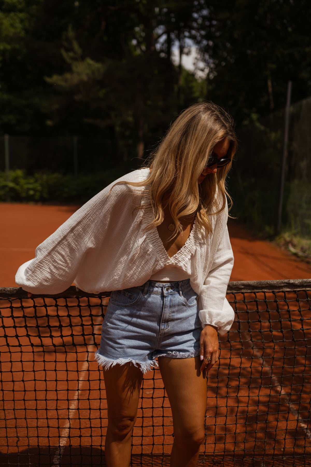 Blouse Manoa - blanche en gaze de coton