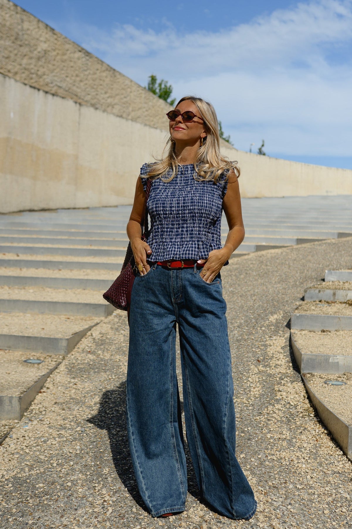 Blouse Marissa - bleue