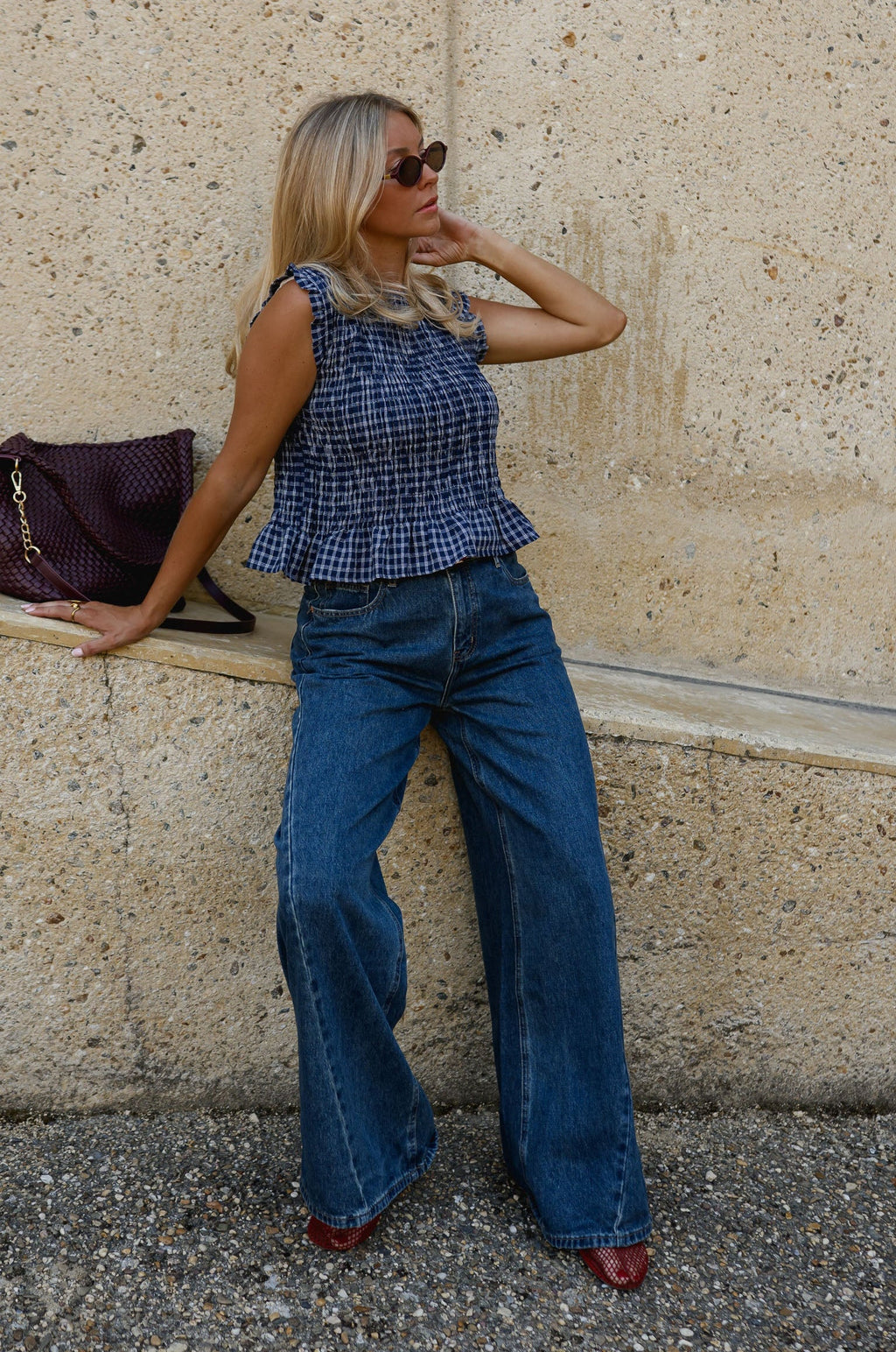 Blouse Marissa - bleue