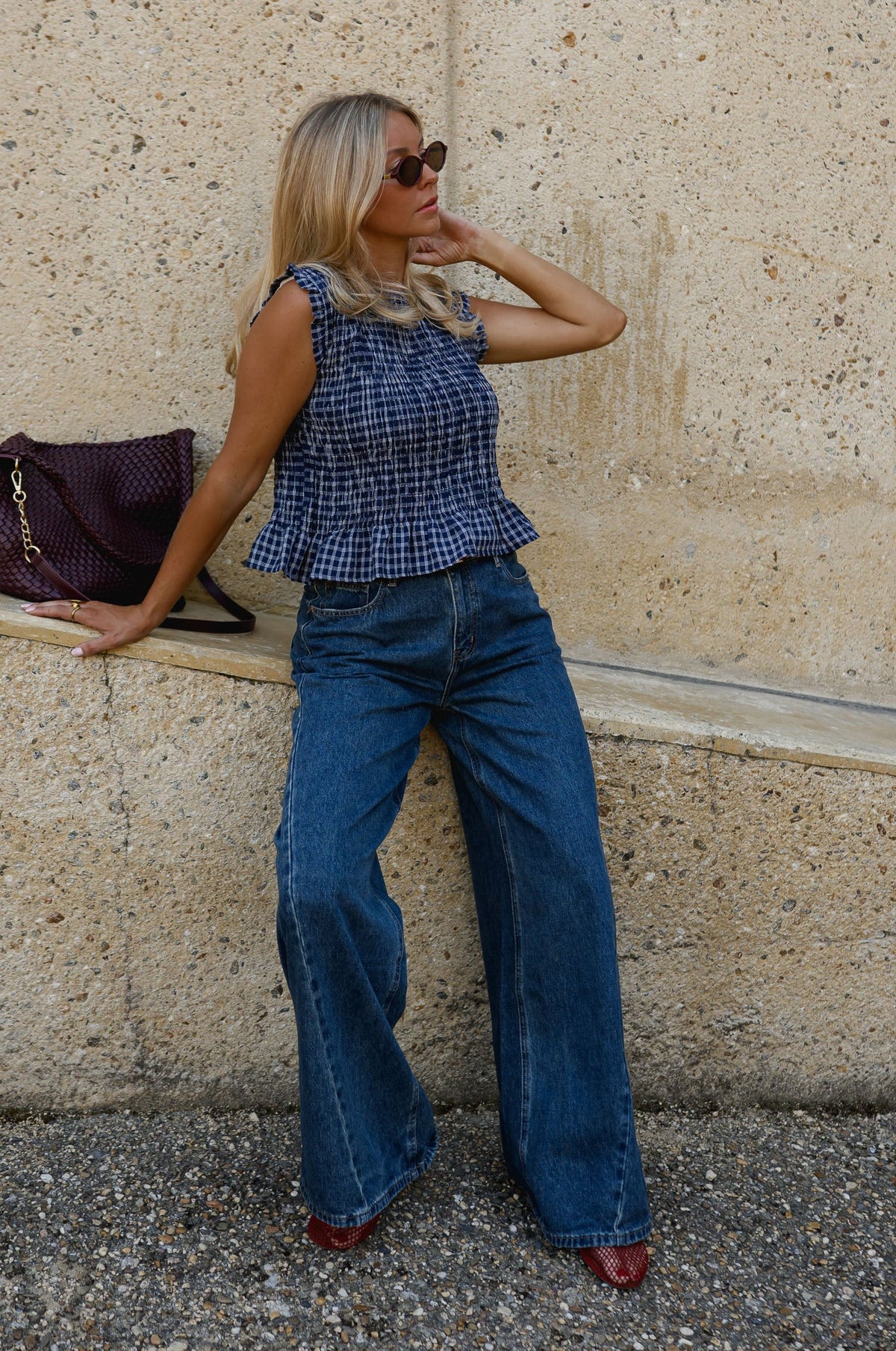 Blouse Marissa - bleue