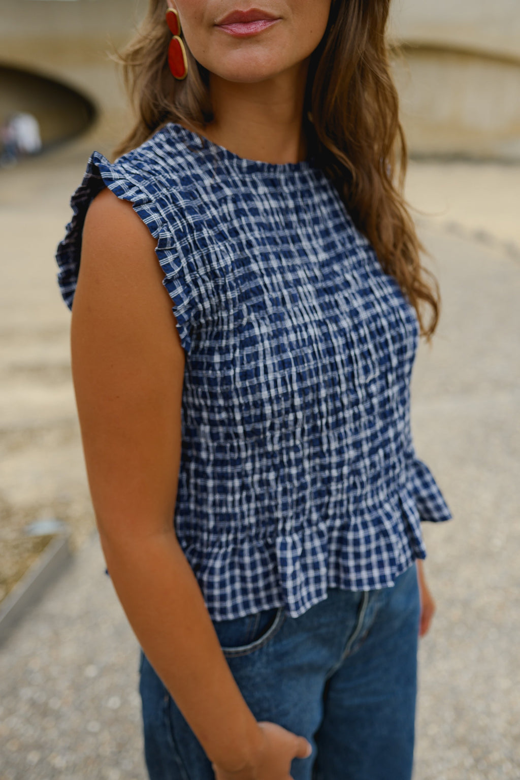 Blouse Marissa - bleue