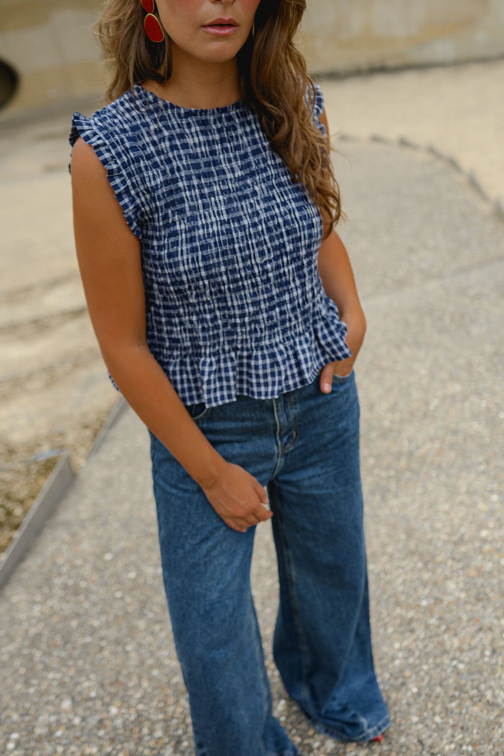 Blouse Marissa - bleue