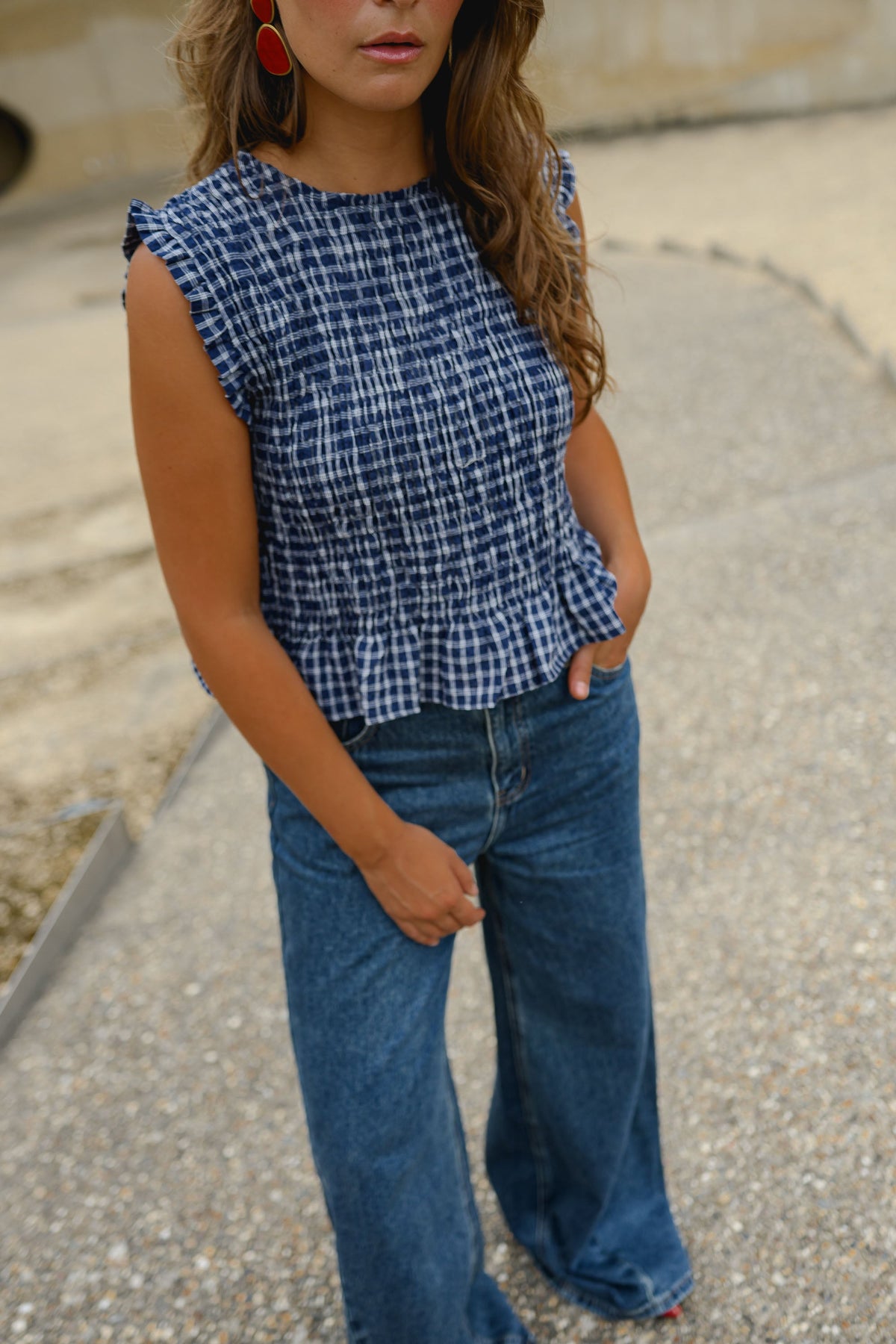 Blouse Marissa - bleue