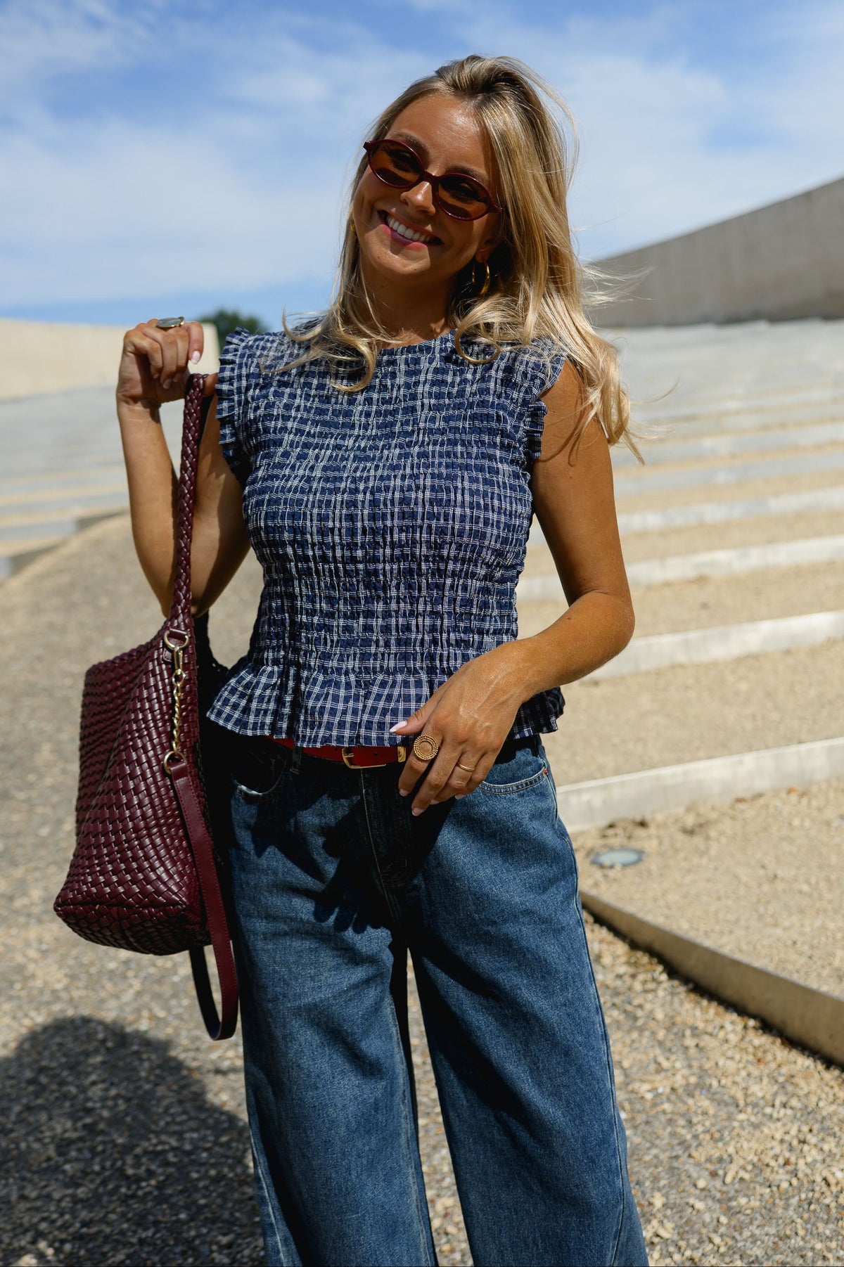 Blouse Marissa - bleue