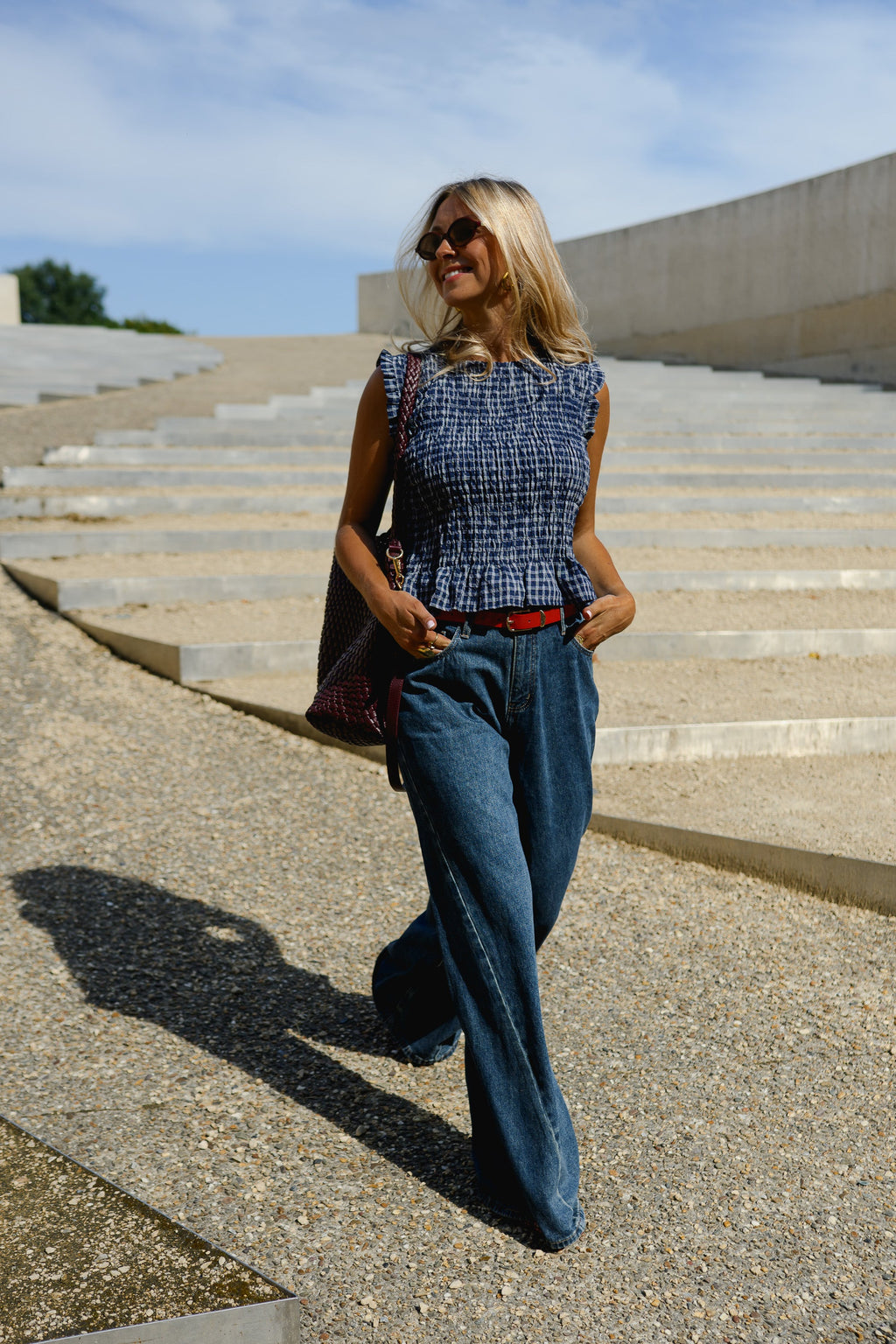 Blouse Marissa - bleue