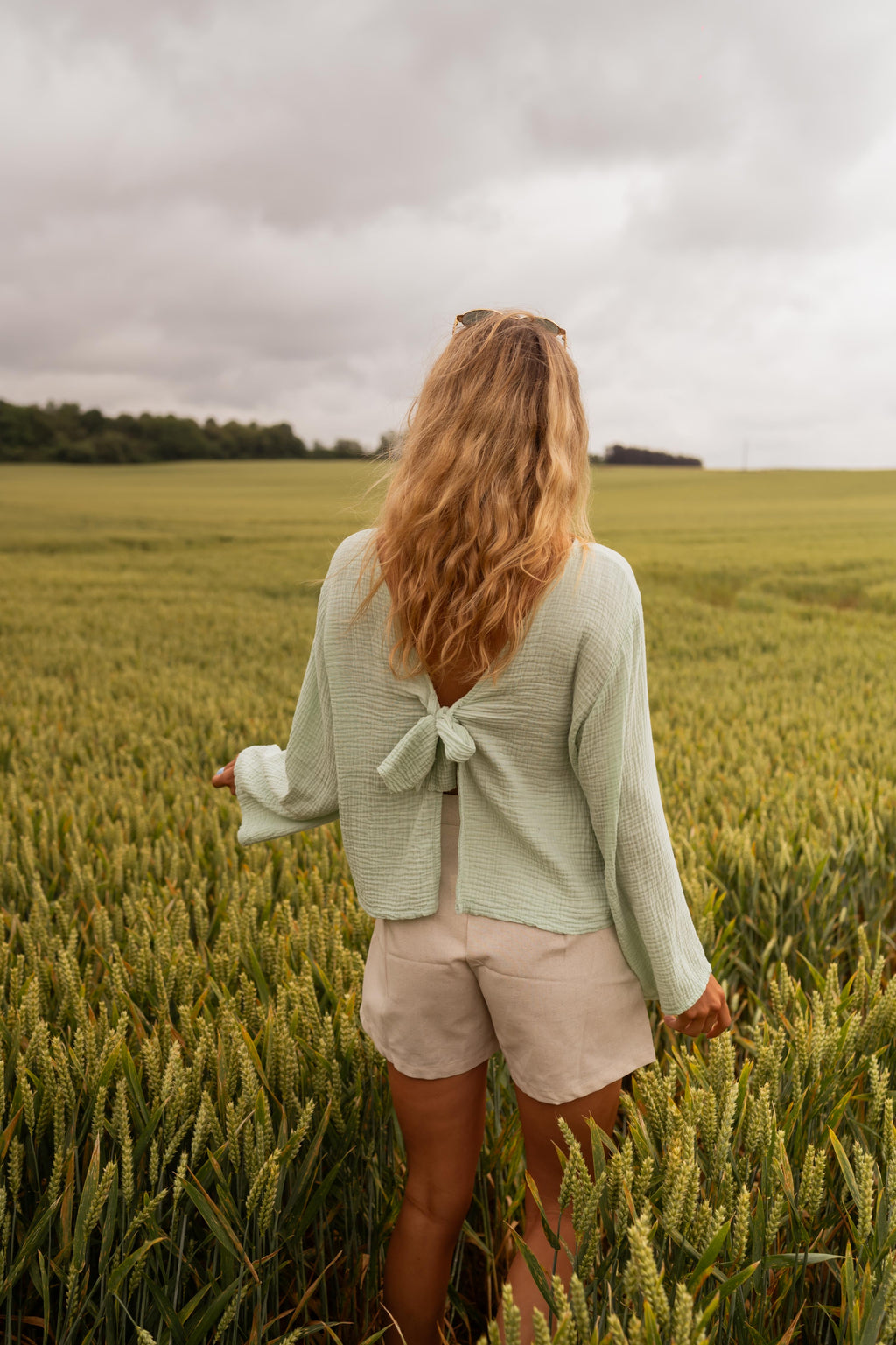 Blouse Meda - vert d’eau
