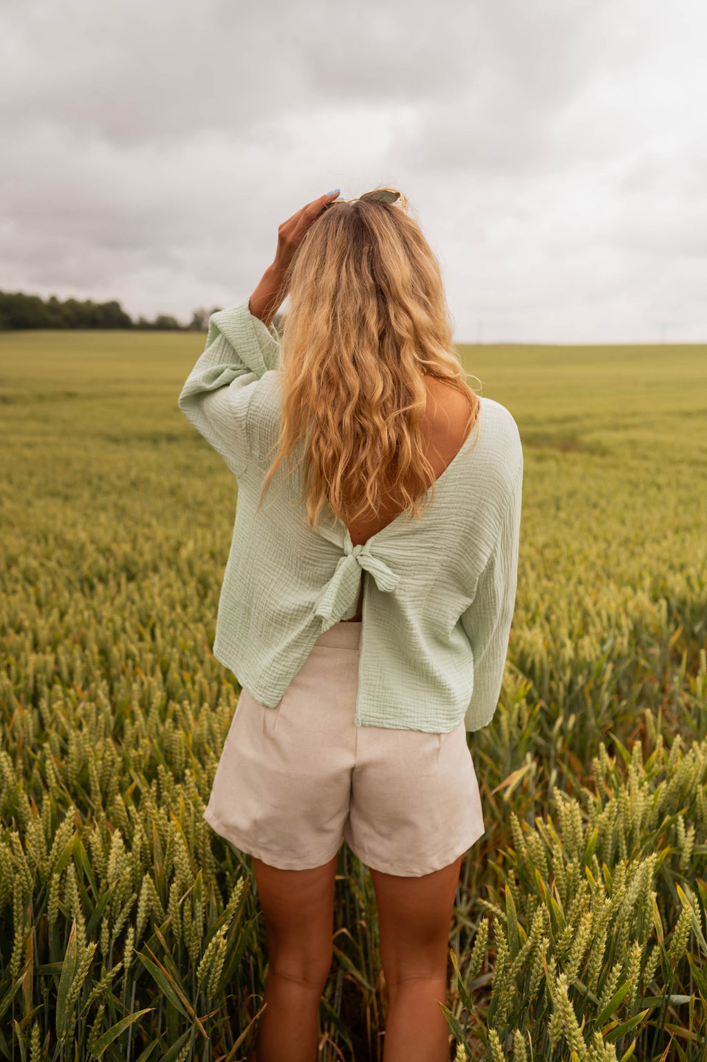 Blouse Meda - vert d’eau