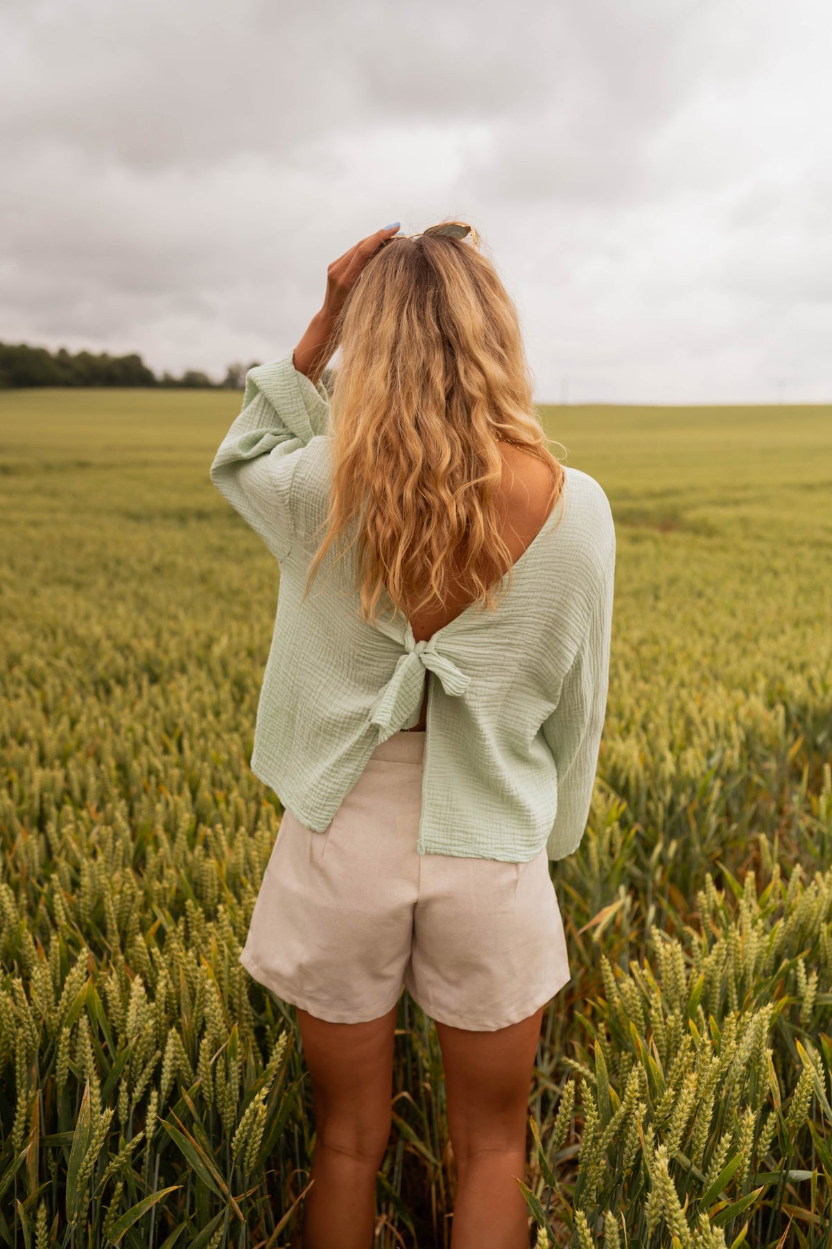 Blouse Meda - vert d’eau
