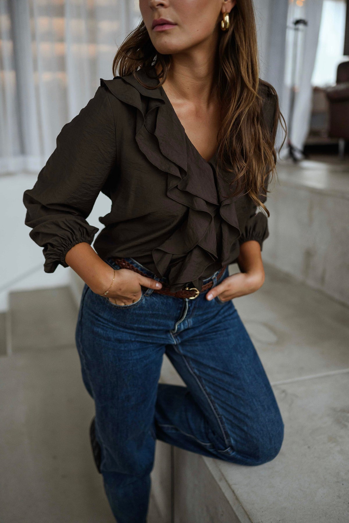 Blouse Roxane - chocolat