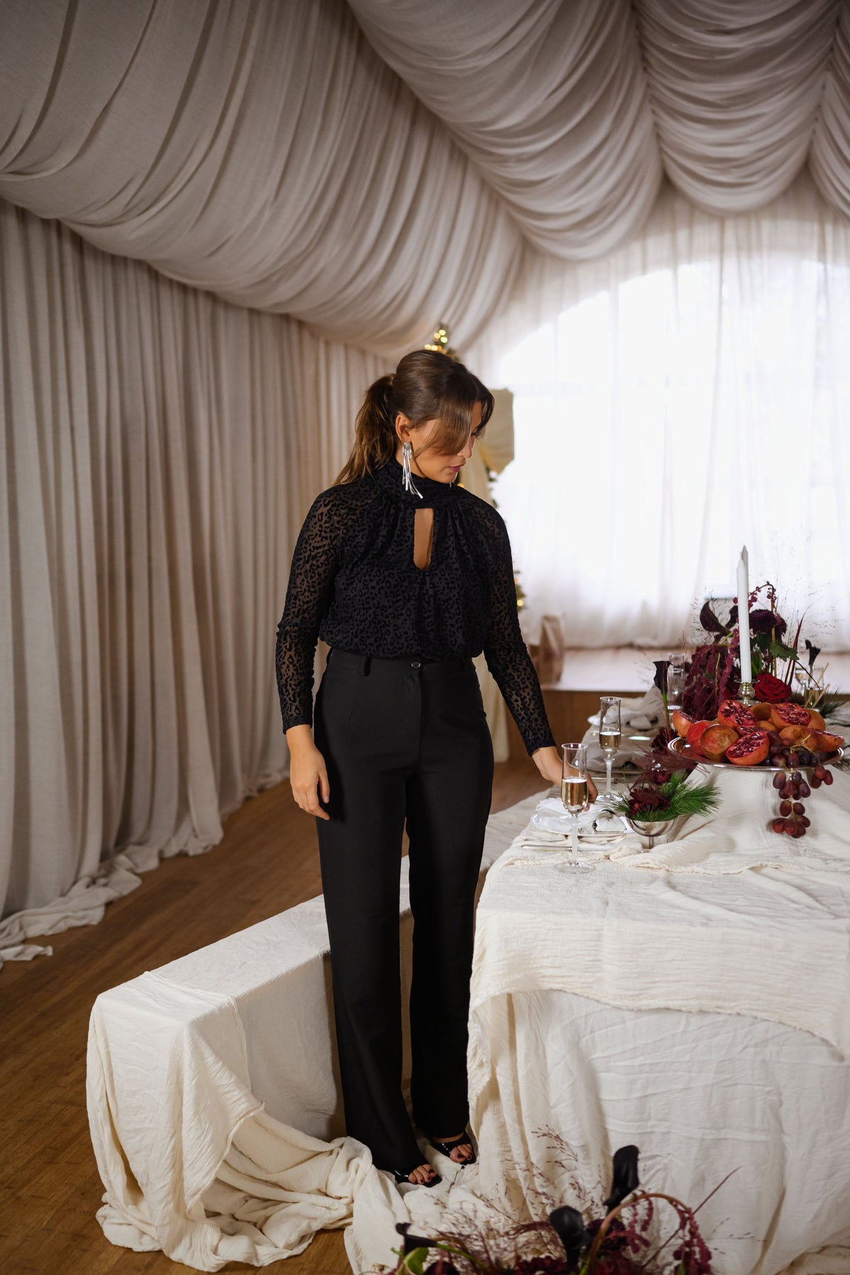 Body Julia - noir à motifs léopard